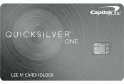 Capital One QuicksilverOne Cash Rewards Credit Card Logo