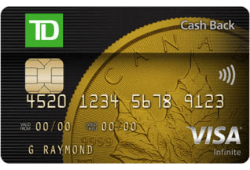 TD Cash Back Visa Infinite Card Logo