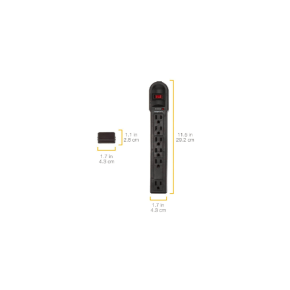 AmazonBasics 6-Outlet Surge Protector details